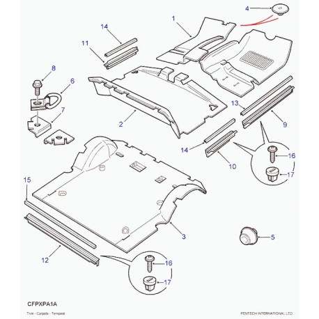 Land rover plaque Discovery 2 (EAP100690)