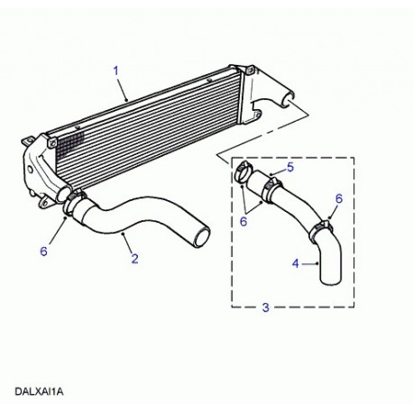 Land rover tuyau flexible Range P38 (ESR3289)