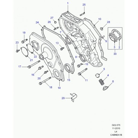 Land rover boulon Discovery 1 (FB108221)