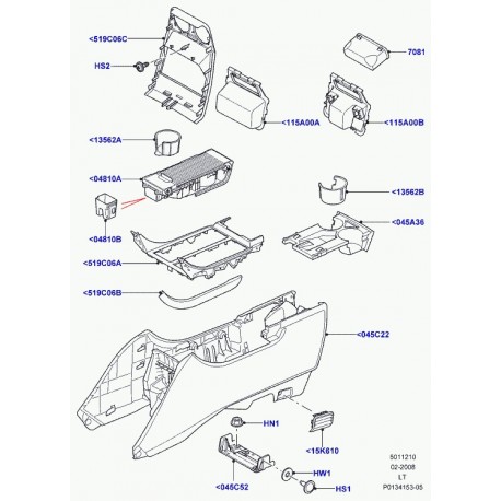 Land rover garniture Range Sport (FJM500360)