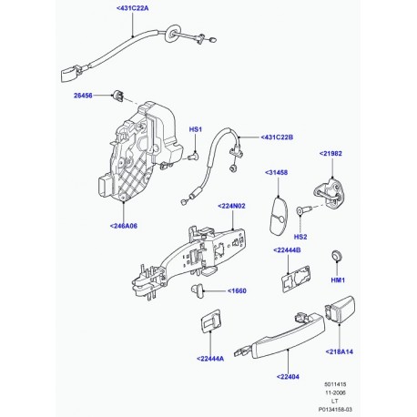 Land rover cable assy Range Sport (FQZ500330)