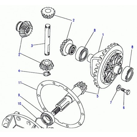 Land rover boitier differentiel Discovery 1 (FRC2933)