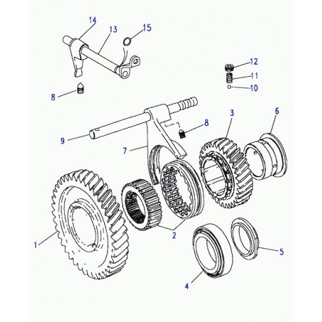 Land rover arbre bas et haut Discovery 1 (FRC8900)