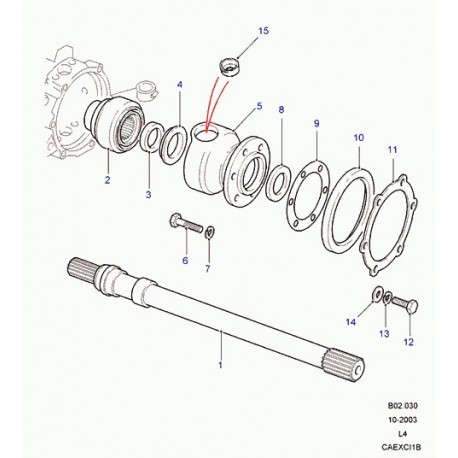 Land rover boitier de convertisseur avec bague Discovery 1 (FTC125)