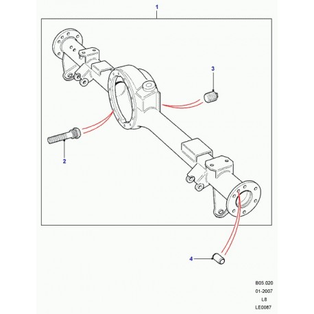 Land rover bague Defender 90, 110, 130 (FTC1384)