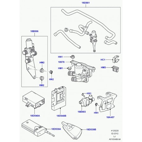 Land rover pompe à eau Range L322 (JJK000010)