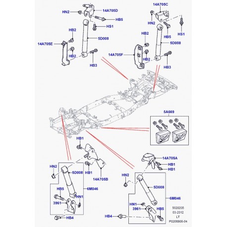 Land rover damper Range Sport (KVF500560)