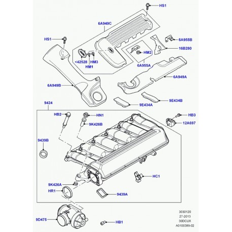 Land rover support Range L322 (LBU000030)