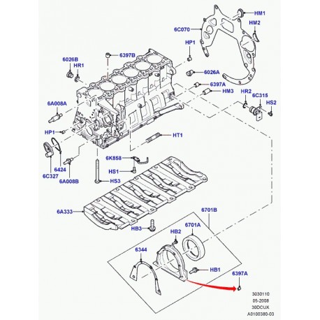 Land rover gicleur d'huile Range L322 (LCR000010)