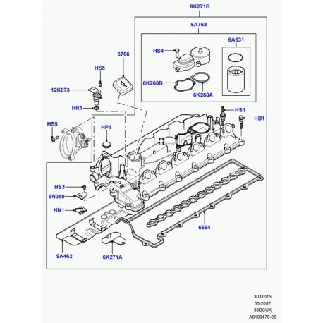 Land rover plaque obturatrice Freelander 1 et Range L322 (LDL100370L)