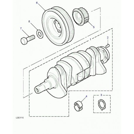 Land rover ergot de centrage Freelander 1 (LEJ10004L)