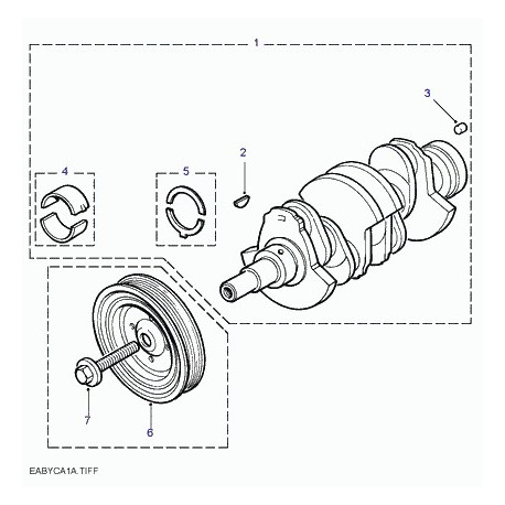 Land rover clavette arbre secondaire Freelander 1 (LEK100080L)