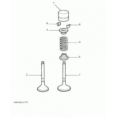 Land rover bague rejet huile queue soupape Freelander 1 (LJQ100680L)