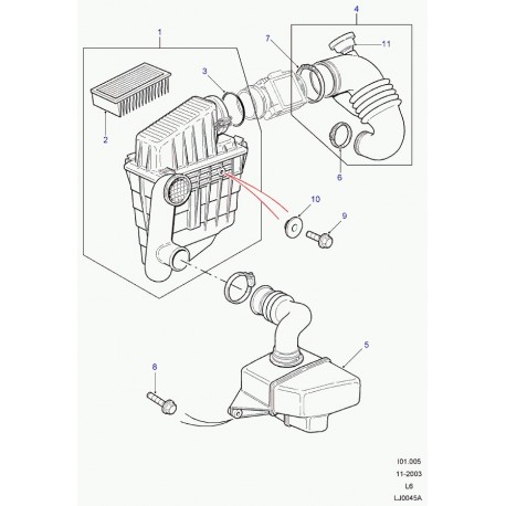 Land rover soupape Discovery 2 et Freelander 1 (LLN100140L)