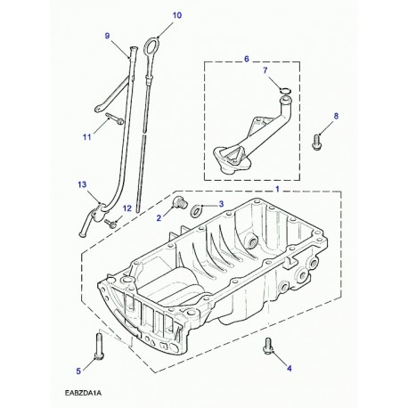 Land rover tube jauge d'huile Freelander 1 (LQN10015L)