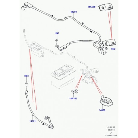 Land rover ecrou six pans a collet Evoque et Range L405,  Sport (LR000048)