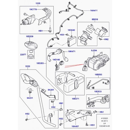 Land rover ecrou special Evoque (LR000060)