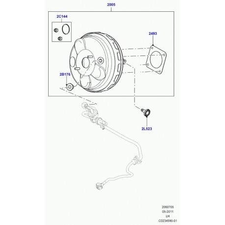 Land rover goupille Evoque (LR000249)