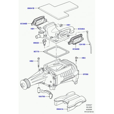 Land rover vis a tete hexagonale Range Sport (LR000338)