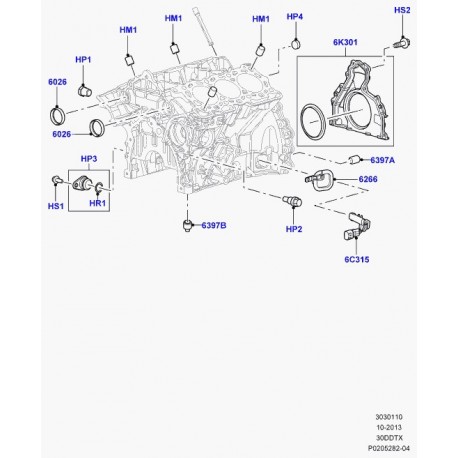 Land rover bouchon Discovery 3, Range Sport (LR000375)