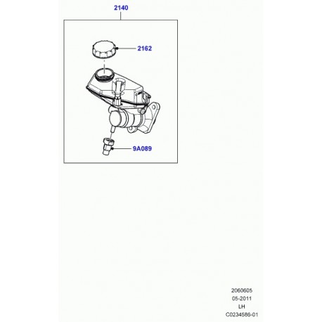 Land rover capuchon-remplissage Evoque (LR000378)