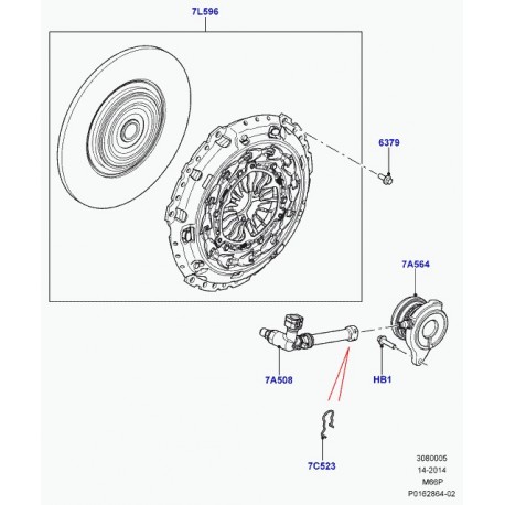 Land rover vis a tete hexagonale Evoque (LR000482)