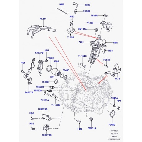 Land rover bague d'etancheite Evoque (LR000770)