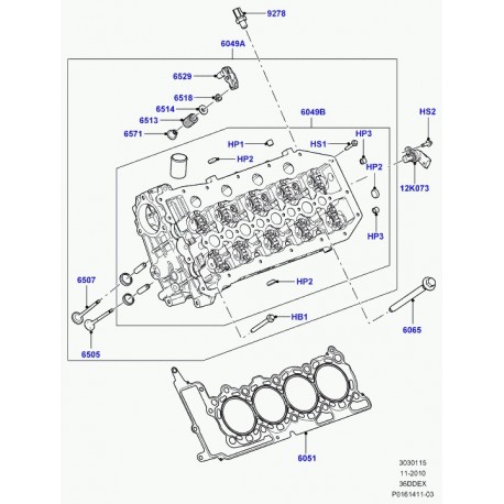 Land rover bouchon moteur Range L322,  Sport (LR000780)