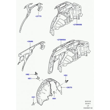 Land rover vis avec rondelle Evoque (LR000890)