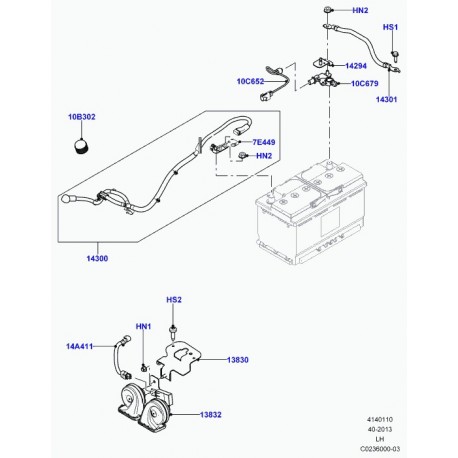 Land rover vis avec rondelle Evoque et Range L405,  Sport (LR001764)