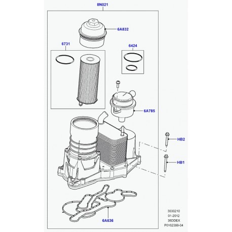 Land rover cache Range L322,  Sport (LR002339)