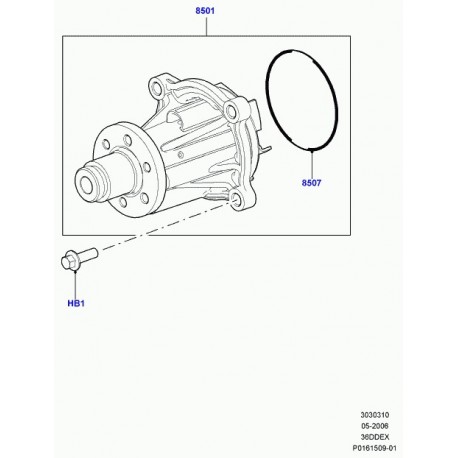 Land rover joint pompe à eau Range L322,  Sport (LR002750)