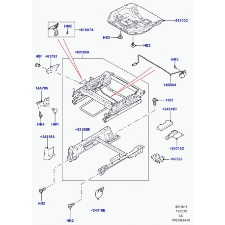 Land rover support Discovery 3 (LR003007)