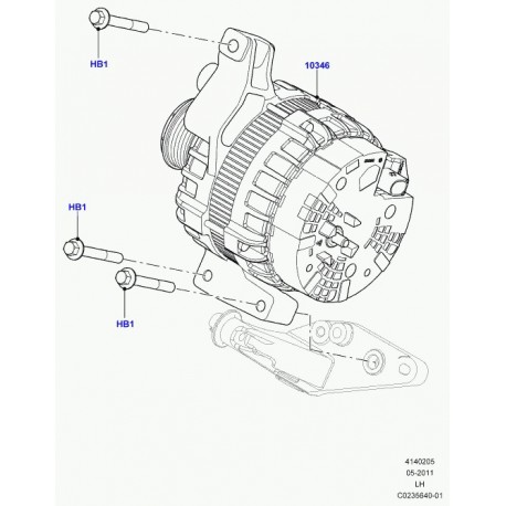 Land rover boulon Evoque (LR003574)