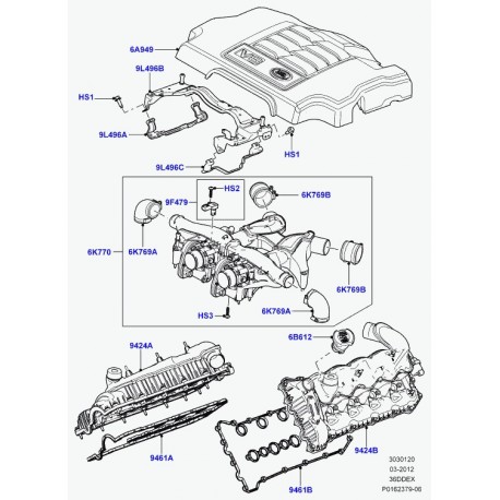 Land rover vis Range L322,  Sport (LR004031)