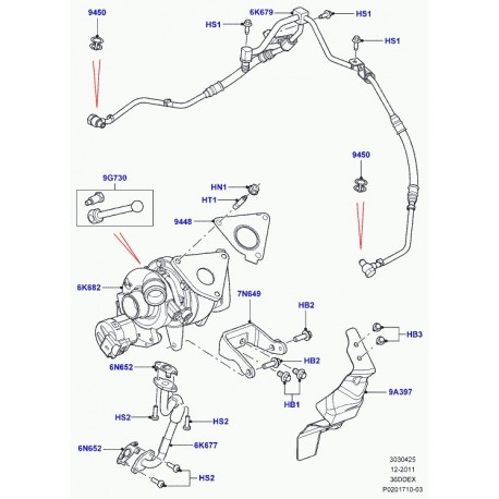 Land rover support Range L322 (LR004044)