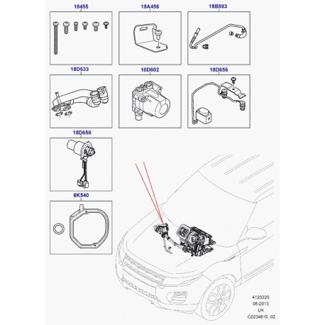 Land rover echangeur thermique Evoque (LR004233)