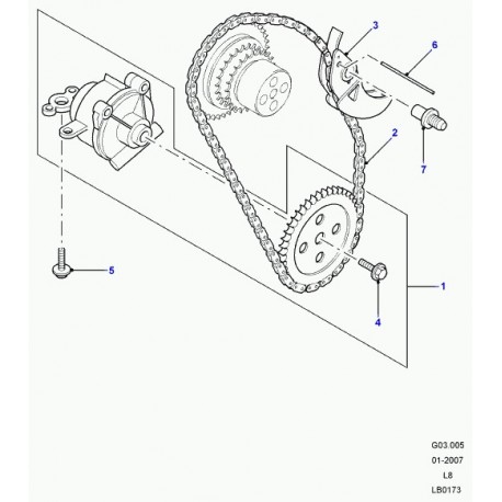 Land rover ergot de centrage Defender 90, 110, 130 (LR004246)