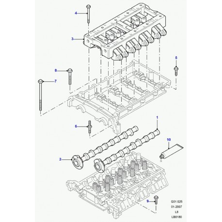 Land rover boulon Defender 90, 110, 130 (LR004352)