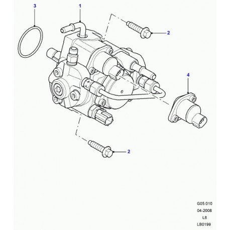 Land rover boulon Defender 90, 110, 130 (LR004363)