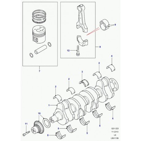 Land rover vis Defender 90, 110, 130 (LR004366)