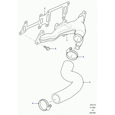 Land rover collecteur a eau Defender 90, 110, 130 (LR004461)