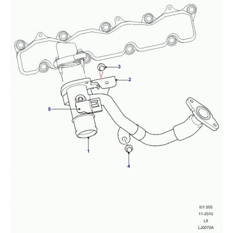 Land rover support flexible de combustible Defender 90, 110, 130 (LR004464)