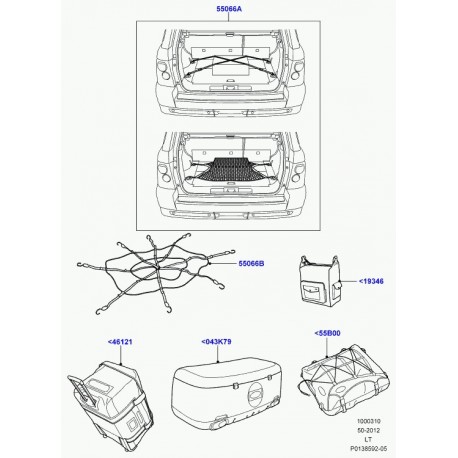 Land rover fourre-tout Discovery 3, Range L322, Sport (LR004682)