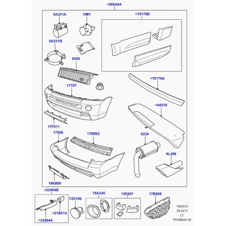 Land rover support Range Sport (LR004859)