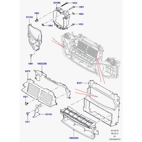 Land rover ecrou six pans avec rondelle plate Range L405,  Sport (LR005173)