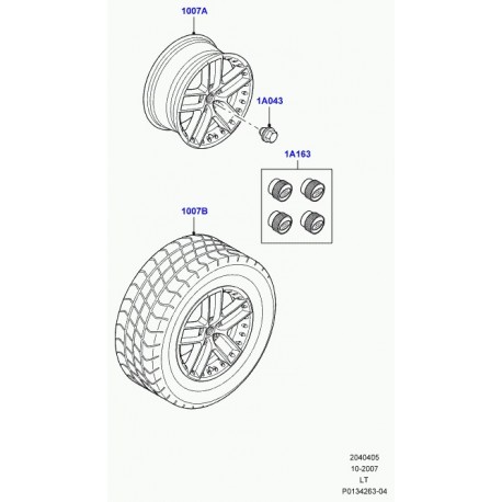 Land rover chapeau Discovery 3, Range L322, Sport (LR006186)