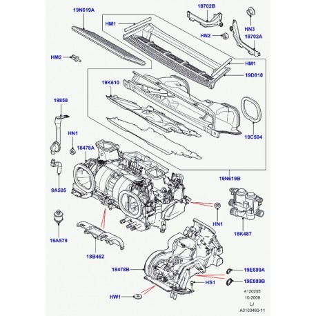 Land rover joint torique Range L322 (LR006375)