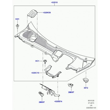 Land rover bouchon Evoque (LR006391)