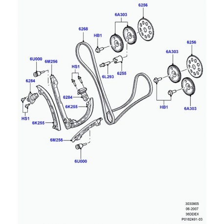 Land rover pignon de commande Range L322,  Sport (LR007096)